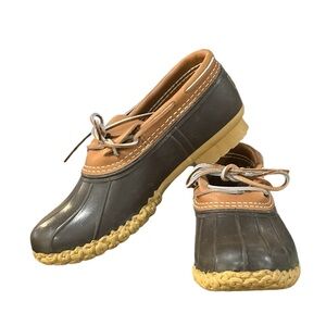 L.L. Bean Brown and Tan Ankle Boots
